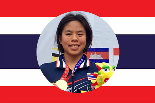 thai national swimmer Jinjutha