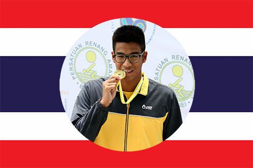 thai national swimmer Jiraphat