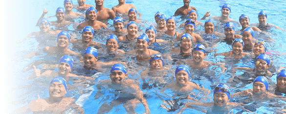 happy members of Bangkok Elite Swim Club