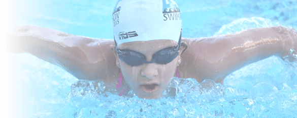 female butterfly swimmer