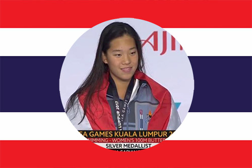 Best national swimmer Kornkarnjana silver medalist in Malaysia